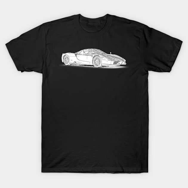 Enzo Wireframe T-Shirt by SynchroDesign